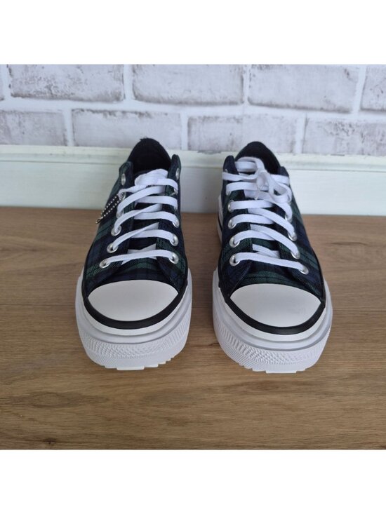 ⭐Converse Lift Double Stack Platform Plaid Sz 7 Mens shoes Sneaker Black A16517C